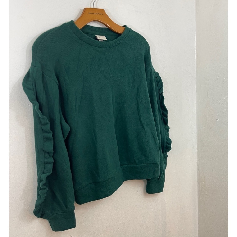 a new day Green Sweater Crewneck new with tags size : XS